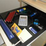 Buzz drawer with stationery